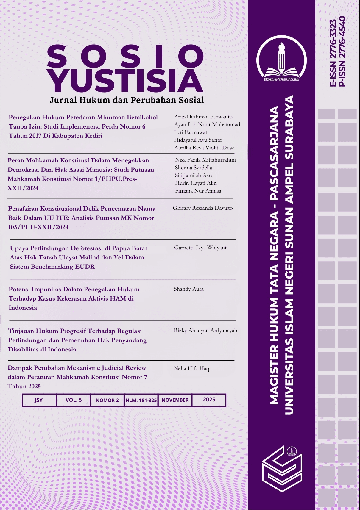 					View Vol. 5 No. 2 (2025): November
				